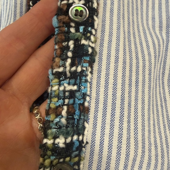 Zara Basics Tweed Button Down - Picture 8 of 13